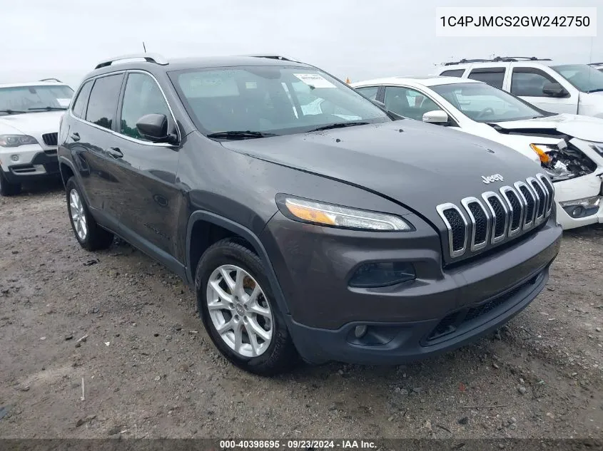 1C4PJMCS2GW242750 2016 Jeep Cherokee Latitude