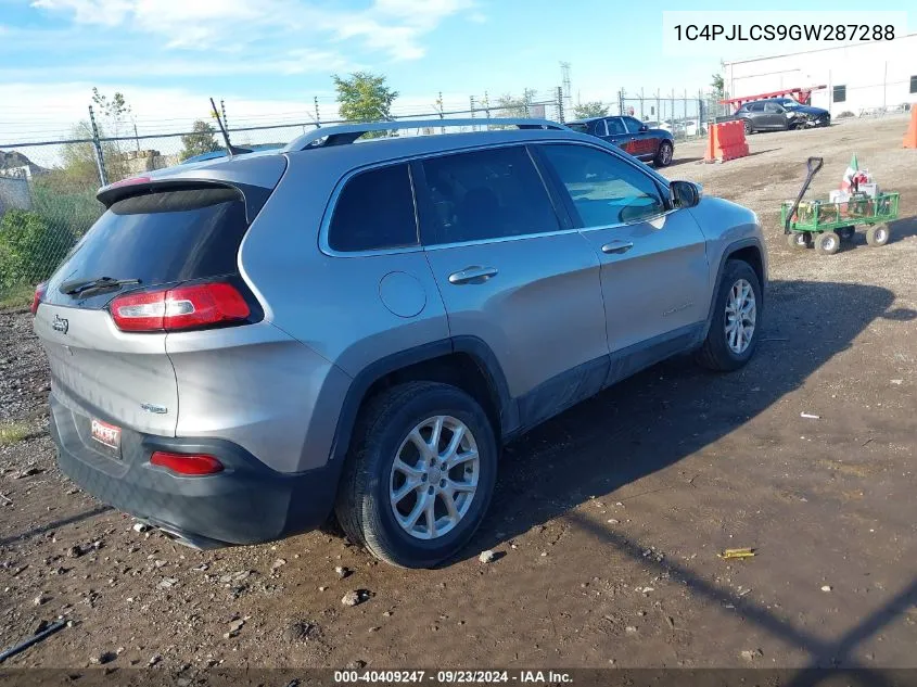 2016 Jeep Cherokee Latitude VIN: 1C4PJLCS9GW287288 Lot: 40409247