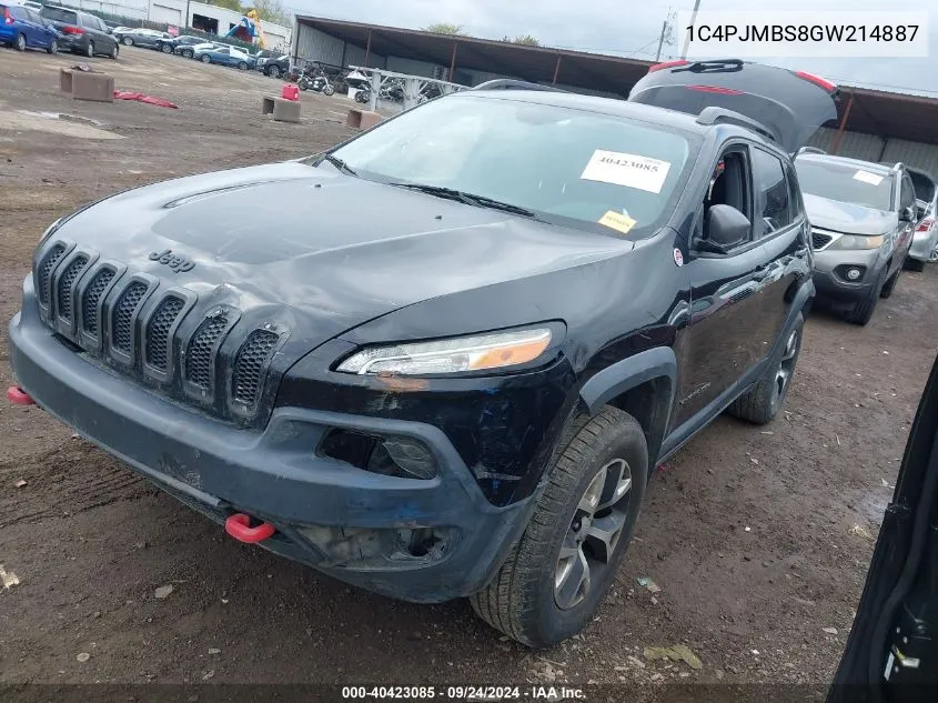 1C4PJMBS8GW214887 2016 Jeep Cherokee Trailhawk