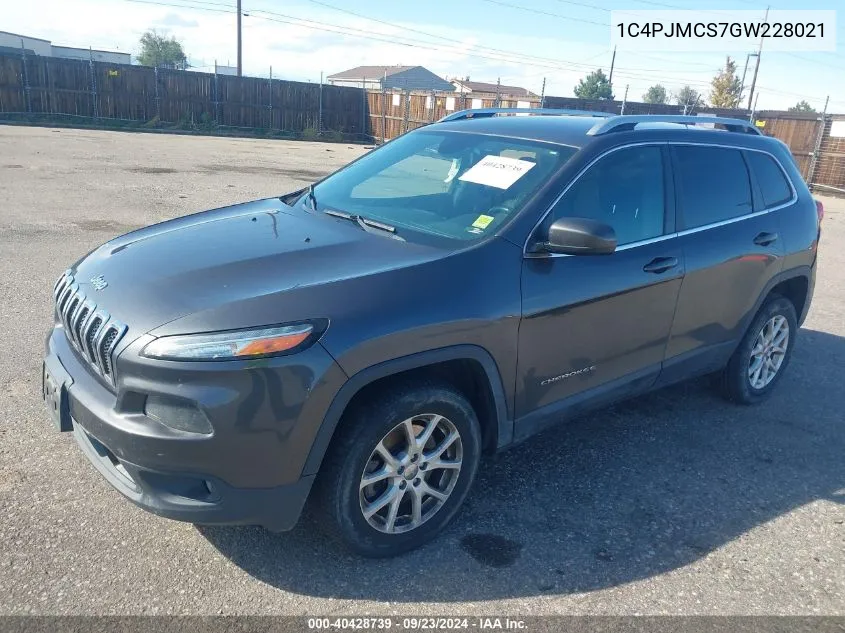 1C4PJMCS7GW228021 2016 Jeep Cherokee Latitude