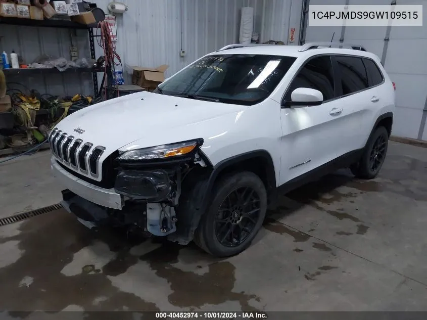 2016 Jeep Cherokee Limited VIN: 1C4PJMDS9GW109515 Lot: 40452974