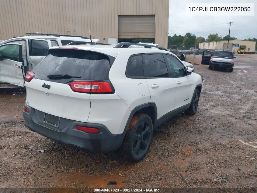 2016 Jeep Cherokee Altitude VIN: 1C4PJLCB3GW222050 Lot: 40457023