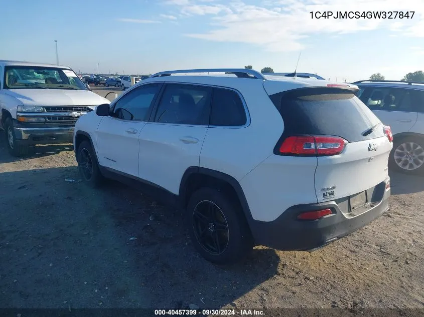 2016 Jeep Cherokee Latitude VIN: 1C4PJMCS4GW327847 Lot: 40457399