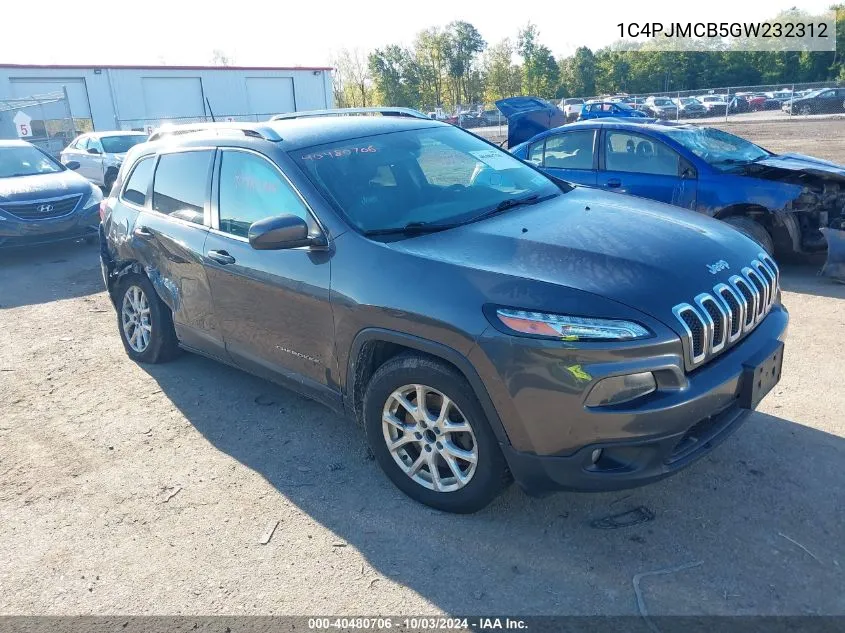 2016 Jeep Cherokee Latitude VIN: 1C4PJMCB5GW232312 Lot: 40480706