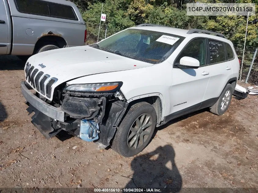 2016 Jeep Cherokee Latitude VIN: 1C4PJMCS2GW101158 Lot: 40515610