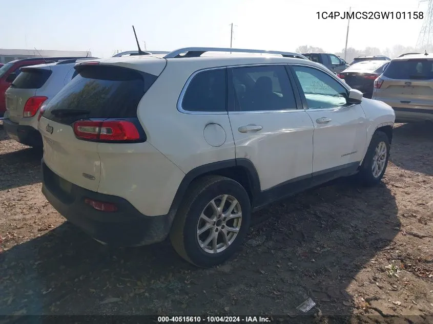 2016 Jeep Cherokee Latitude VIN: 1C4PJMCS2GW101158 Lot: 40515610