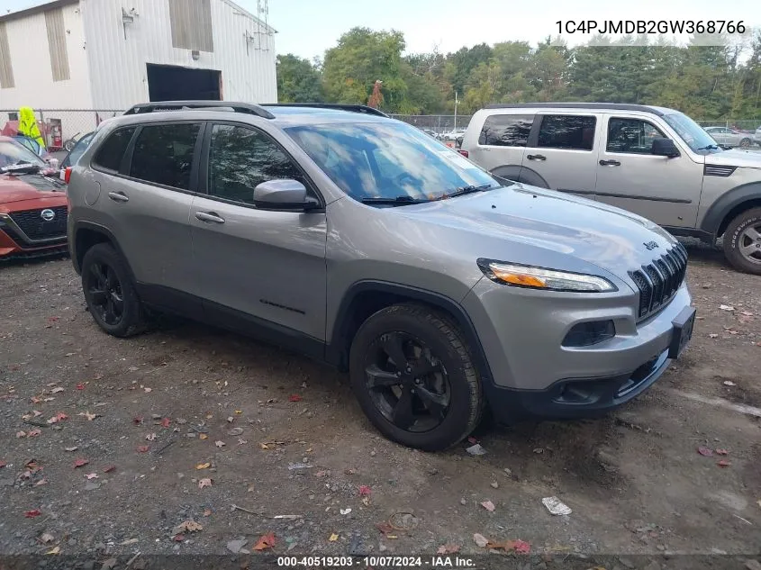 2016 Jeep Cherokee High Altitude VIN: 1C4PJMDB2GW368766 Lot: 40519203