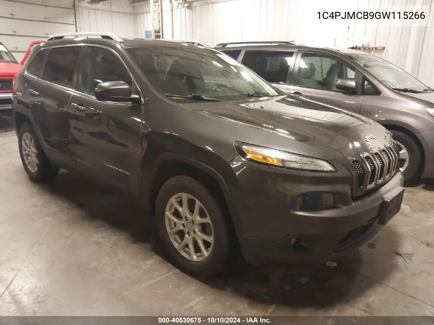 2016 Jeep Cherokee Latitude VIN: 1C4PJMCB9GW115266 Lot: 40530675