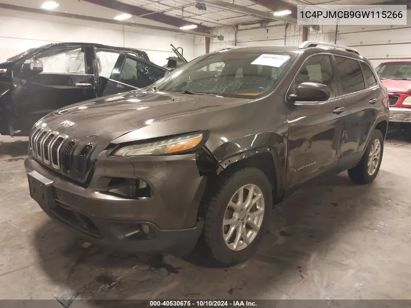 2016 Jeep Cherokee Latitude VIN: 1C4PJMCB9GW115266 Lot: 40530675