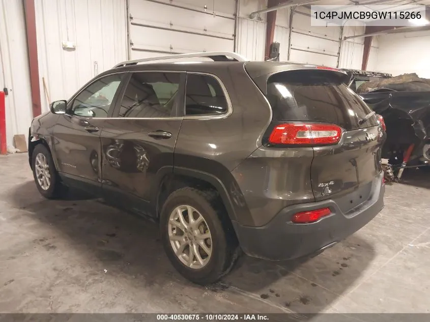 2016 Jeep Cherokee Latitude VIN: 1C4PJMCB9GW115266 Lot: 40530675