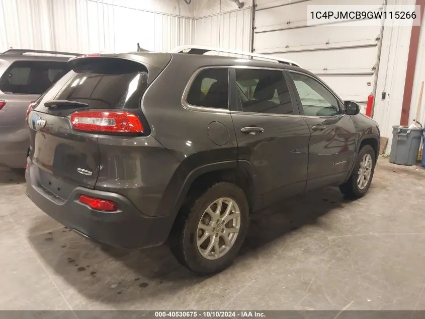 2016 Jeep Cherokee Latitude VIN: 1C4PJMCB9GW115266 Lot: 40530675