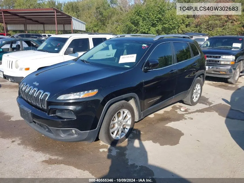 2016 Jeep Cherokee Latitude VIN: 1C4PJLCS4GW302683 Lot: 40555346