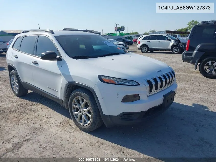 2016 Jeep Cherokee Sport VIN: 1C4PJLAB8GW127373 Lot: 40575908