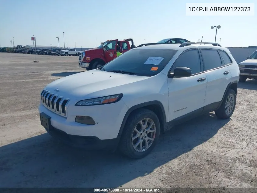 2016 Jeep Cherokee Sport VIN: 1C4PJLAB8GW127373 Lot: 40575908