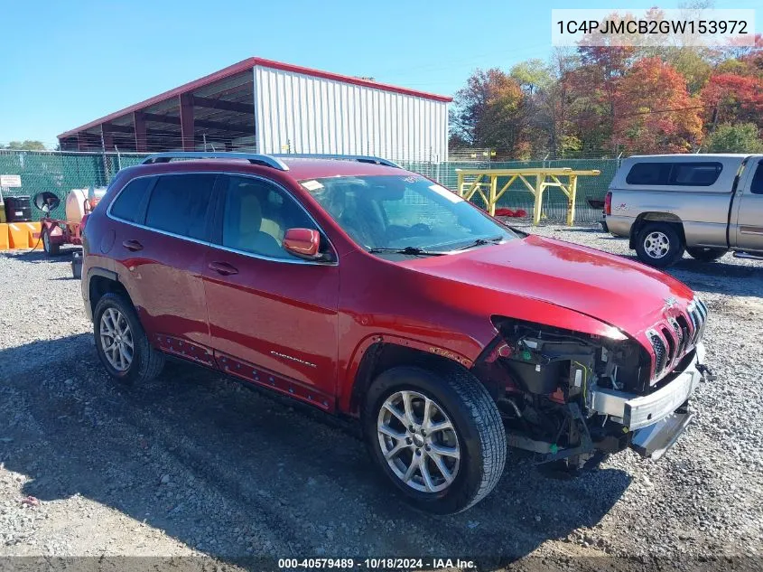 2016 Jeep Cherokee Latitude VIN: 1C4PJMCB2GW153972 Lot: 40579489