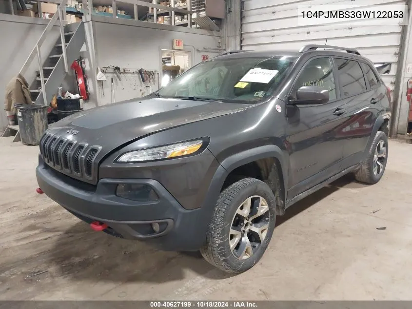 2016 Jeep Cherokee Trailhawk VIN: 1C4PJMBS3GW122053 Lot: 40627199