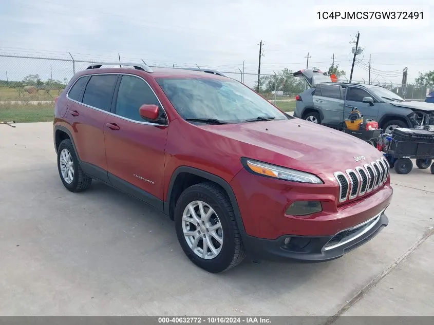 2016 Jeep Cherokee Latitude VIN: 1C4PJMCS7GW372491 Lot: 40632772