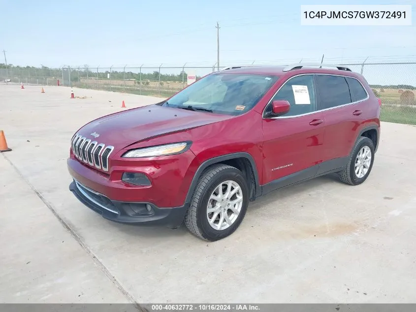 1C4PJMCS7GW372491 2016 Jeep Cherokee Latitude