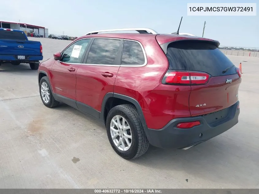 1C4PJMCS7GW372491 2016 Jeep Cherokee Latitude