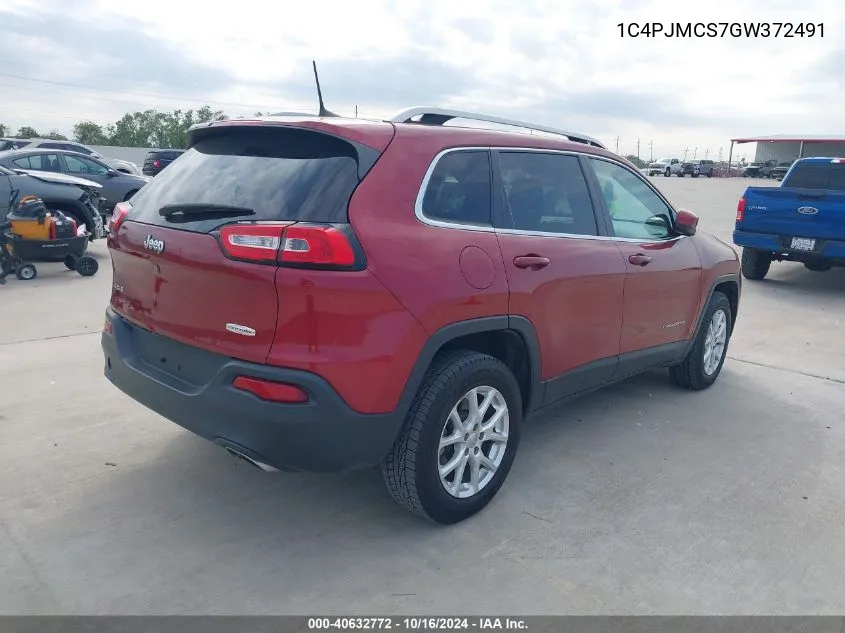 1C4PJMCS7GW372491 2016 Jeep Cherokee Latitude