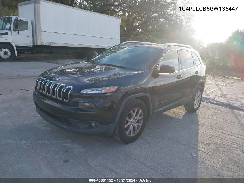 1C4PJLCB5GW136447 2016 Jeep Cherokee Latitude