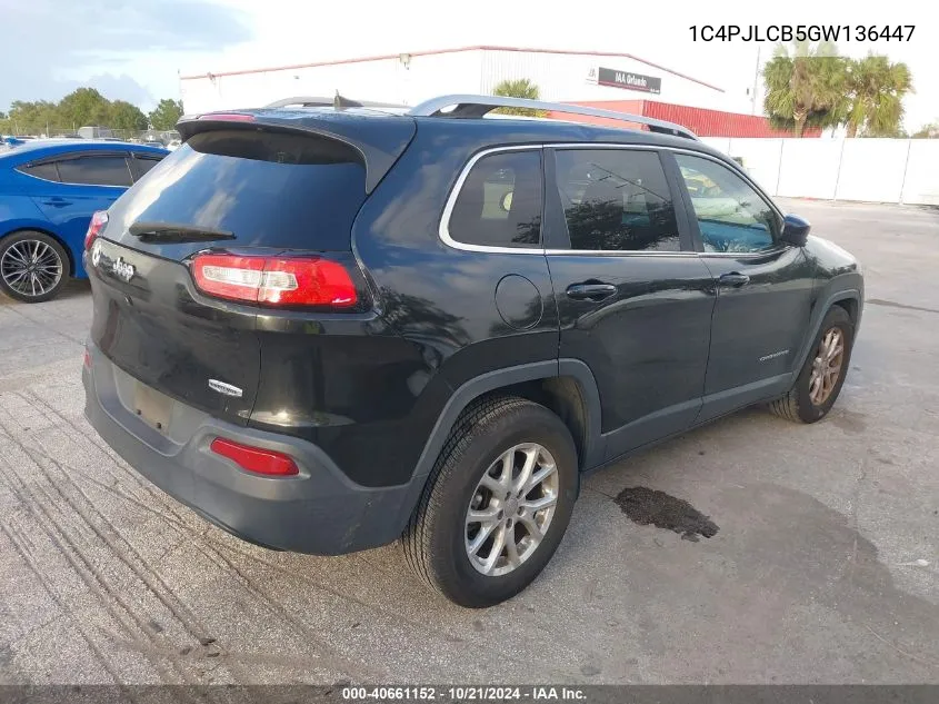 1C4PJLCB5GW136447 2016 Jeep Cherokee Latitude