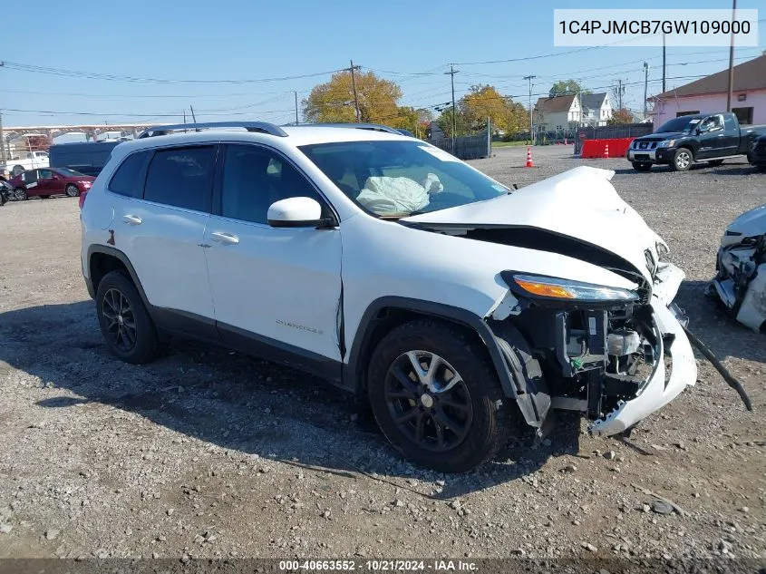 2016 Jeep Cherokee Latitude VIN: 1C4PJMCB7GW109000 Lot: 40663552