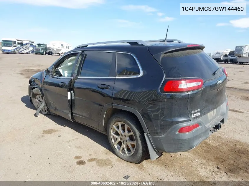 2016 Jeep Cherokee North VIN: 1C4PJMCS7GW144460 Lot: 40692482