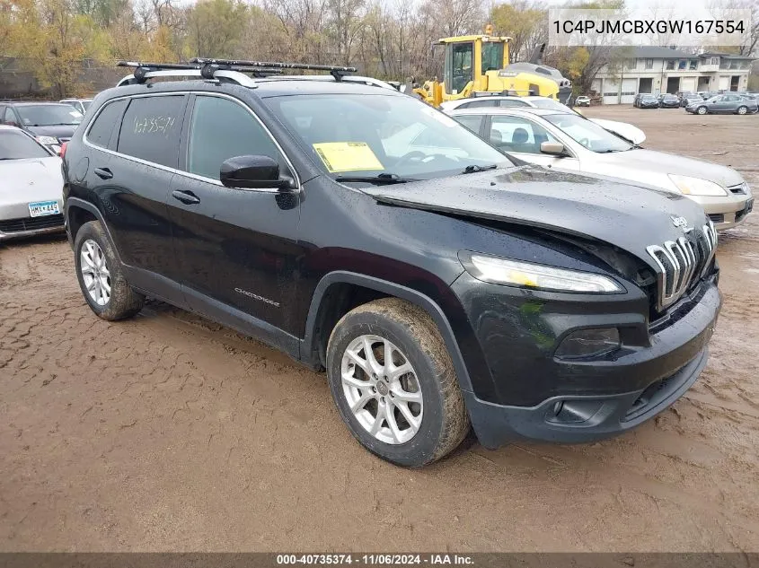 2016 Jeep Cherokee Latitude VIN: 1C4PJMCBXGW167554 Lot: 40735374