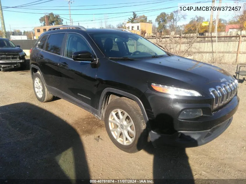 2016 Jeep Cherokee Latitude VIN: 1C4PJMCB7GW372457 Lot: 40781874