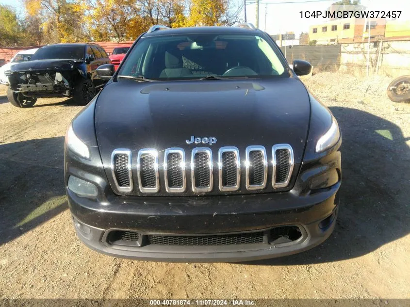 2016 Jeep Cherokee Latitude VIN: 1C4PJMCB7GW372457 Lot: 40781874