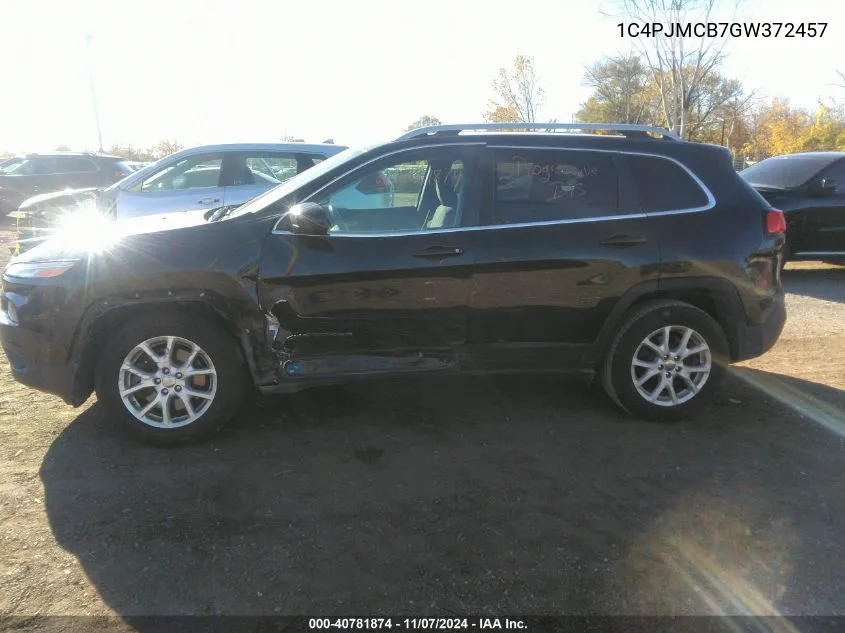 2016 Jeep Cherokee Latitude VIN: 1C4PJMCB7GW372457 Lot: 40781874