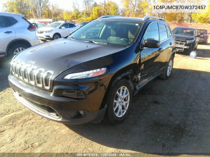 2016 Jeep Cherokee Latitude VIN: 1C4PJMCB7GW372457 Lot: 40781874