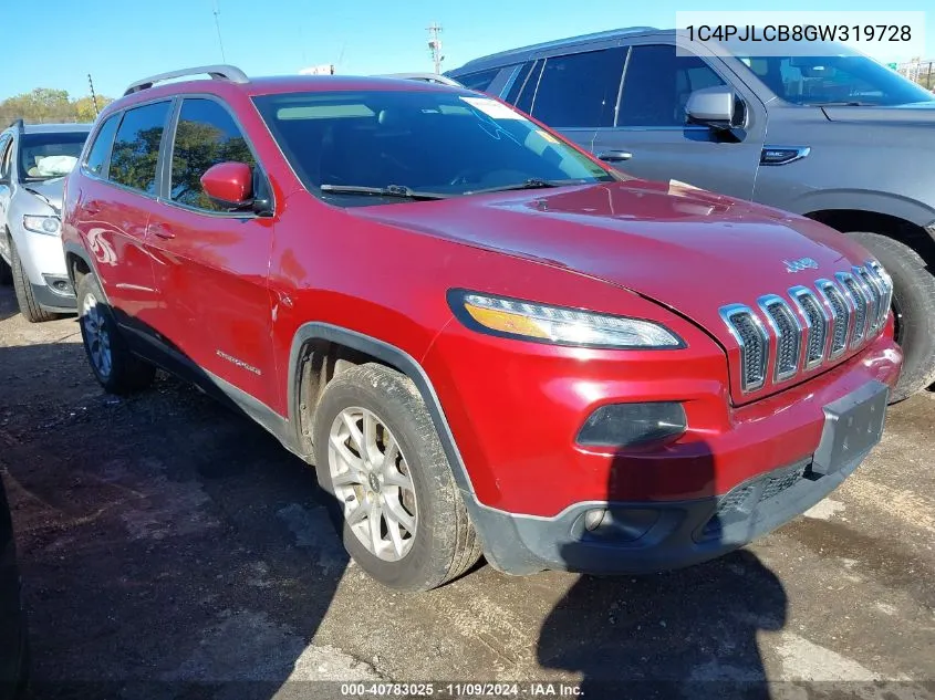 2016 Jeep Cherokee Latitude VIN: 1C4PJLCB8GW319728 Lot: 40783025