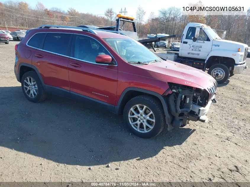 2016 Jeep Cherokee Latitude VIN: 1C4PJMCS0GW105631 Lot: 40784776