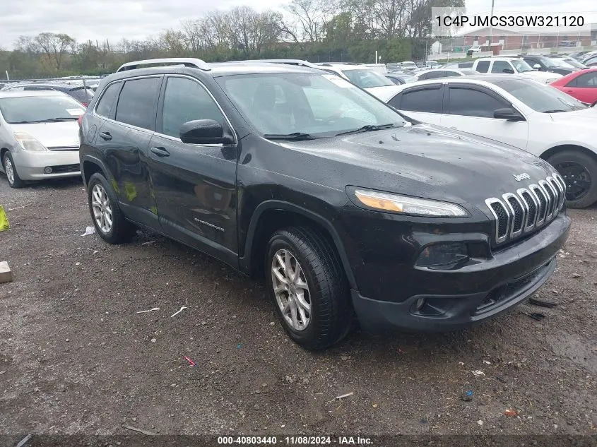 2016 Jeep Cherokee Latitude VIN: 1C4PJMCS3GW321120 Lot: 40803440