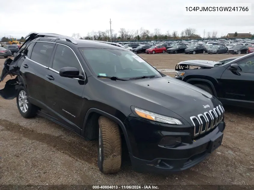 2016 Jeep Cherokee Latitude VIN: 1C4PJMCS1GW241766 Lot: 40804013