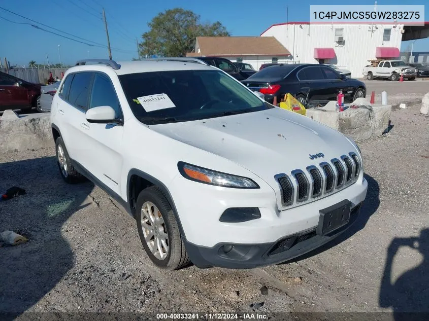 1C4PJMCS5GW283275 2016 Jeep Cherokee Latitude