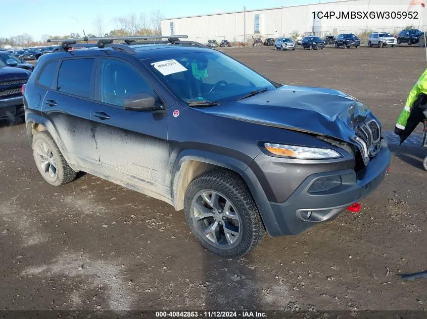 1C4PJMBSXGW305952 2016 Jeep Cherokee Trailhawk