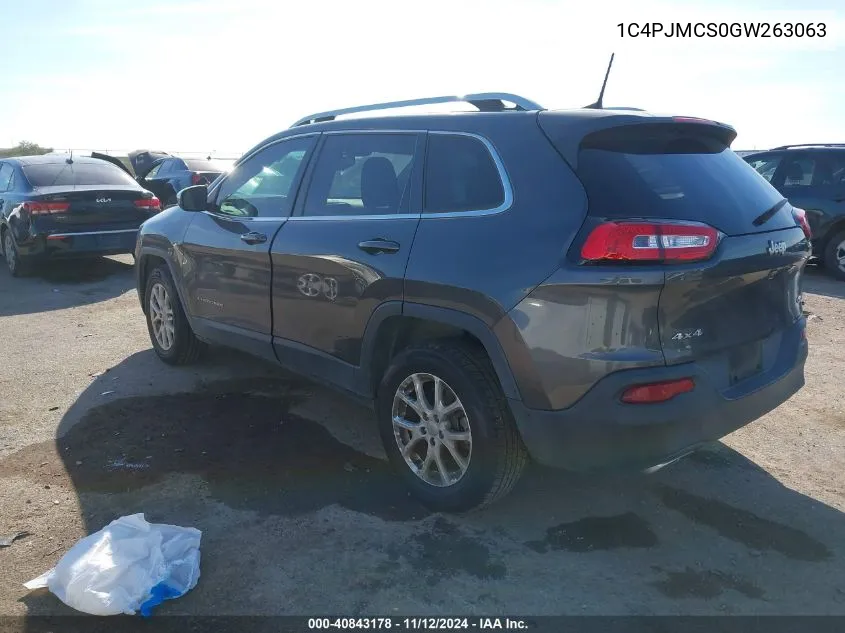 1C4PJMCS0GW263063 2016 Jeep Cherokee Latitude