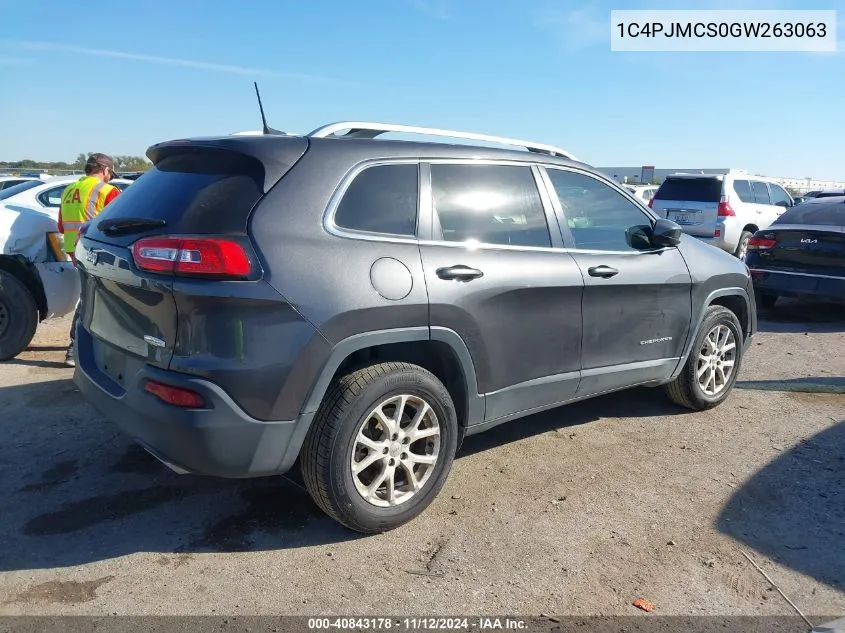 1C4PJMCS0GW263063 2016 Jeep Cherokee Latitude