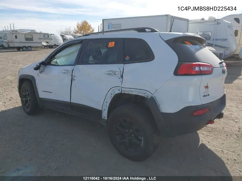 2017 Jeep Cherokee Trailhawk VIN: 1C4PJMBS8HD225434 Lot: 12118042