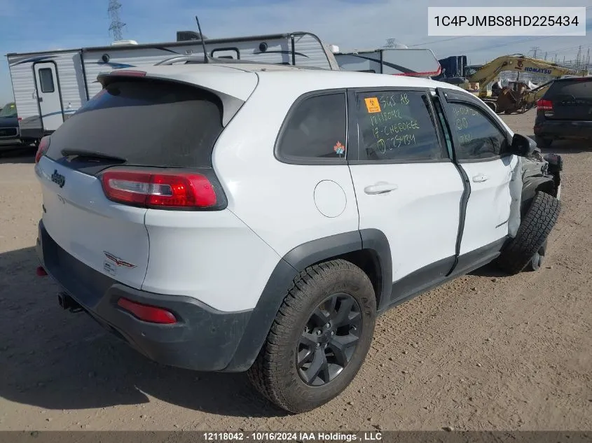 2017 Jeep Cherokee Trailhawk VIN: 1C4PJMBS8HD225434 Lot: 12118042