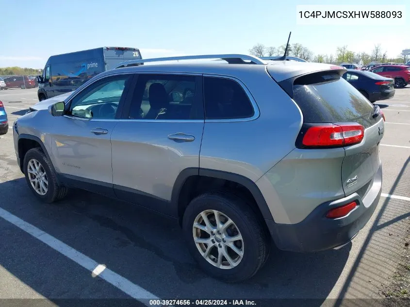 1C4PJMCSXHW588093 2017 Jeep Cherokee Latitude 4X4