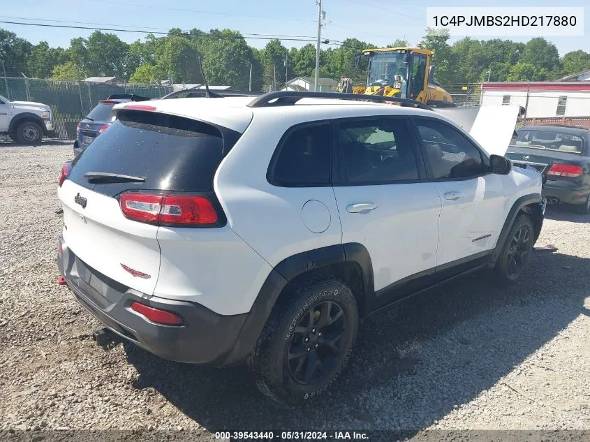 1C4PJMBS2HD217880 2017 Jeep Cherokee Trailhawk L Plus 4X4