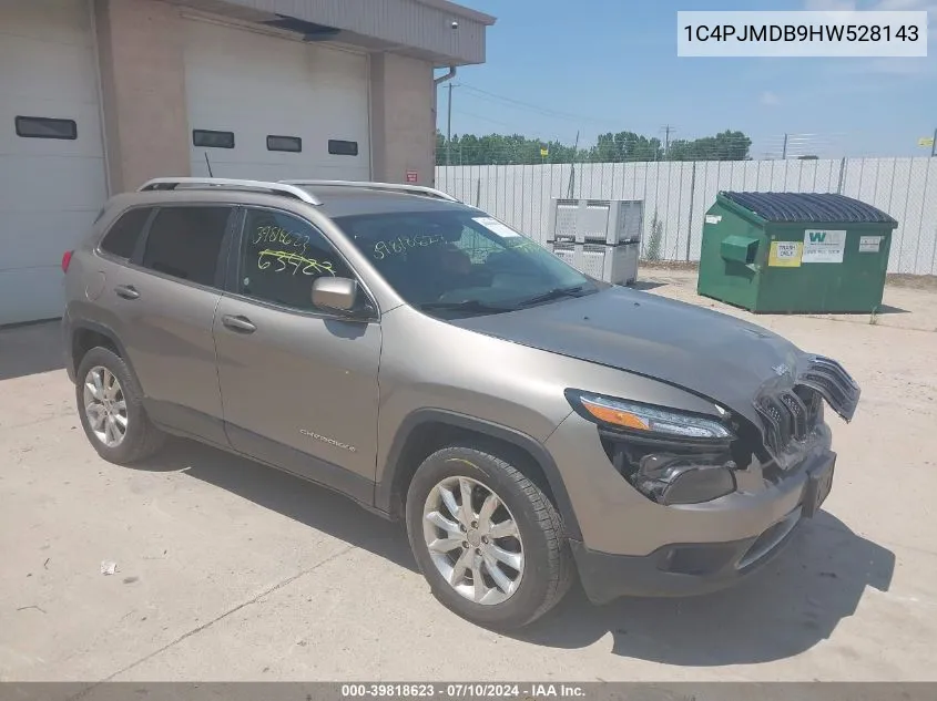 1C4PJMDB9HW528143 2017 Jeep Cherokee Limited 4X4