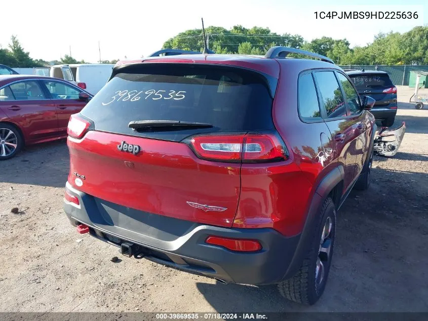 2017 Jeep Cherokee Trailhawk VIN: 1C4PJMBS9HD225636 Lot: 39869535