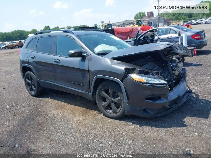 2017 Jeep Cherokee High Altitude 4X4 VIN: 1C4PJMDB4HW567688 Lot: 39880578