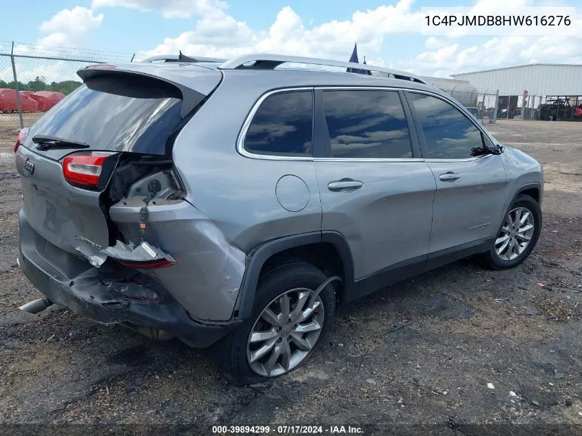 1C4PJMDB8HW616276 2017 Jeep Cherokee Limited 4X4