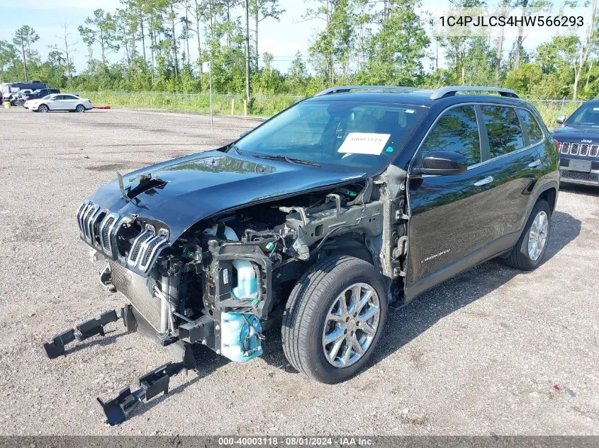 1C4PJLCS4HW566293 2017 Jeep Cherokee Latitude Fwd